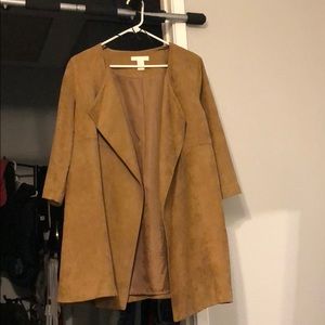 H&M brown suede kimono / jacket